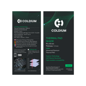 Pad Térmico Coldium Skade 95×55×1.0mm Overclock