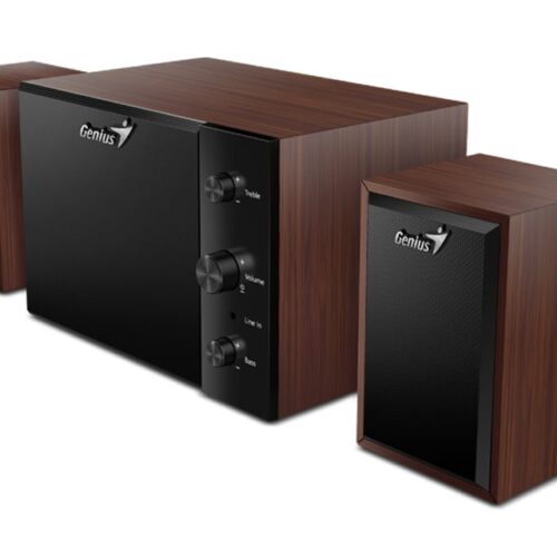 Parlantes Genius SW-2.1 350 10W (madera) (9442)