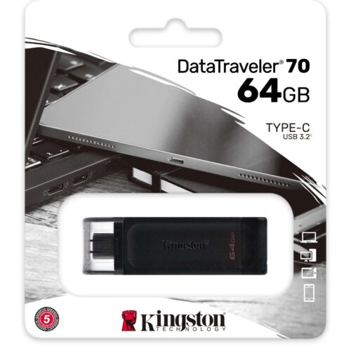 Pen Drive KINGSTON DT70 64GB USB TYPE C  3.2 (5302)