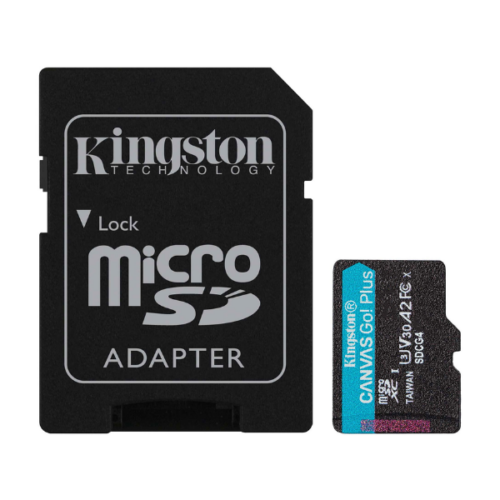 000000000041720715276SDCG4128GB-5 MicroSD KINGSTON 128GB c/Adap Canvas GO! Plus Gen4 (4K Camara-Drones)(7944)