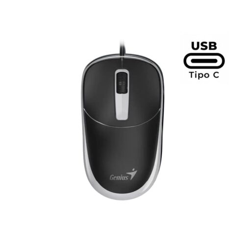 Mouse Genius DX-123,USB-C,BLK+GREY (2398)