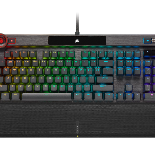Teclado Corsair K100 RGB Mecanico Switch Corsair OPX Black (1942)