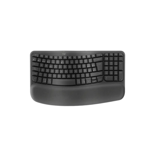 Teclado Logitech Wireless Wave Keys Ergo Black Esp 920-012278 (1458)