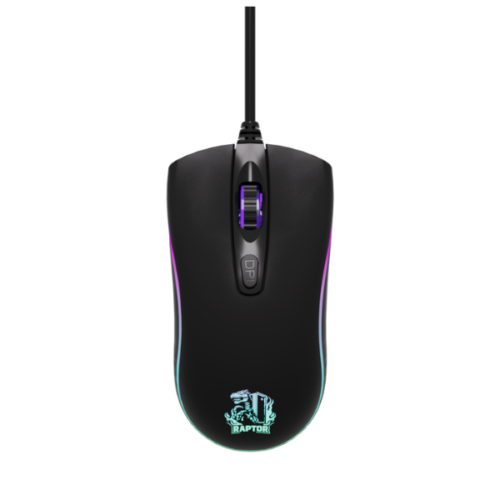 Mouse Gamer Raptor Storm Grip 4 botones 3600dpi 7 colores (2160)