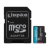MicroSD KINGSTON 128GB c/Adap Canvas GO! Plus Gen4 (4K Camara-Drones)(7944)