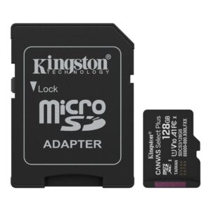 MicroSD KINGSTON 128GB c/Adap Gen3 150MB/s Canvas S Plus CL10 (8453)
