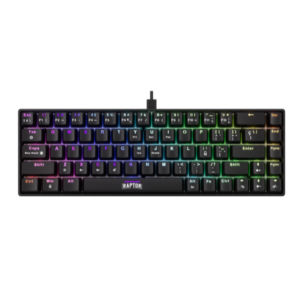 Teclado Gamer Raptor Fireclaw M68 Mecanico Retroiluminado Switch Red Outemu (7374)