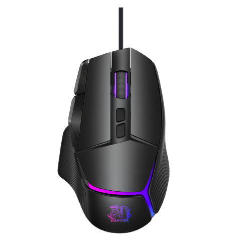 000000000041852815500Diseno-sin-titulo-5- Mouse Gamer Raptor Storm Grip 9 botones 8000dpi retroiluminado Black (2951)