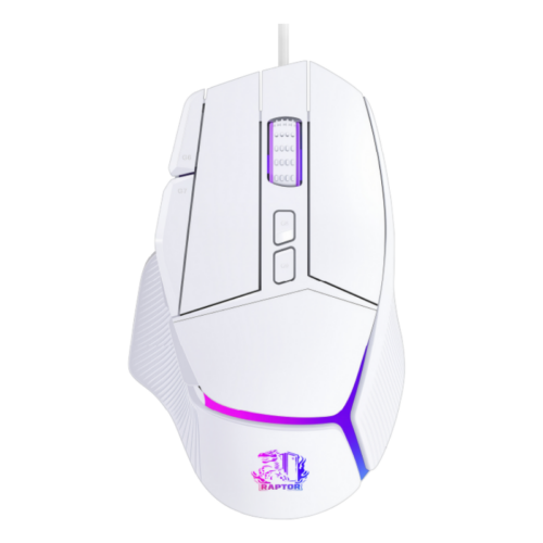 000000000041852916546Diseno-sin-titulo-1- Mouse Gamer Raptor Storm Grip 9 botones 8000dpi retroiluminado White (2937)