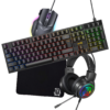 Combo Gamer Raptor Teclado Membrana 104 teclas + Mouse RGB 7200dpi + Mouse Pad S + Auricular 3.5 (3088)